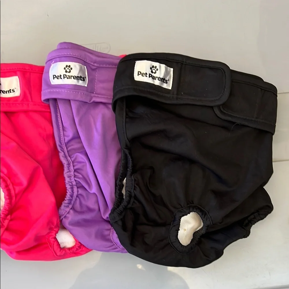 Dog Diapers size large - Pink, Purple, Black, Gray